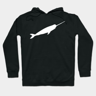 Narwhal (Monodon monoceros), white Hoodie